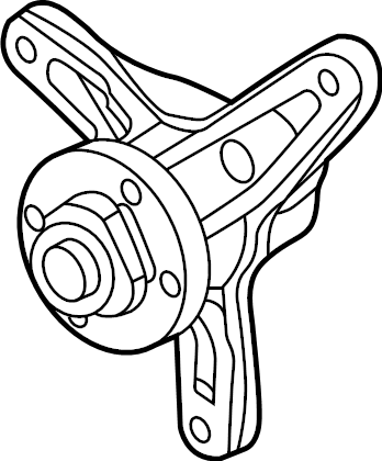 View LR121782 Engine Cooling Fan Pulley Bracket Full-Sized Product Image