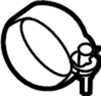 View LR128613 Clamp. Muffler. Exhaust. (Rear) Full-Sized Product Image