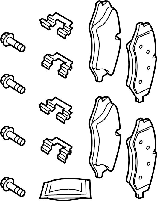 View LR162045 Disc Brake Pad Set (Front) Full-Sized Product Image