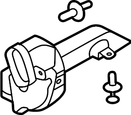 View LR139519 Instrument Panel Air Duct (Front, Lower) Full-Sized Product Image