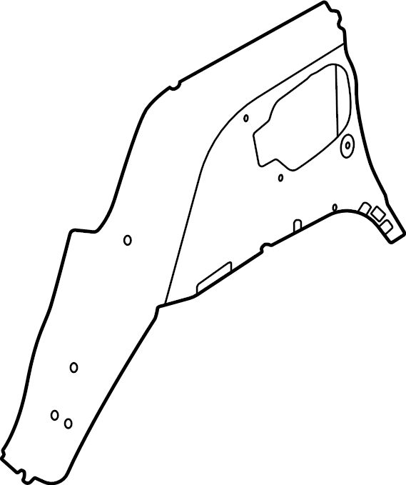 View LR129742 Wheel Housing Side Panel (Rear) Full-Sized Product Image