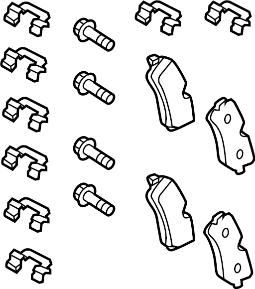 View LR162048 Disc Brake Pad Set (Rear) Full-Sized Product Image