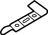 View LR133724 Tow Hook Bracket Full-Sized Product Image