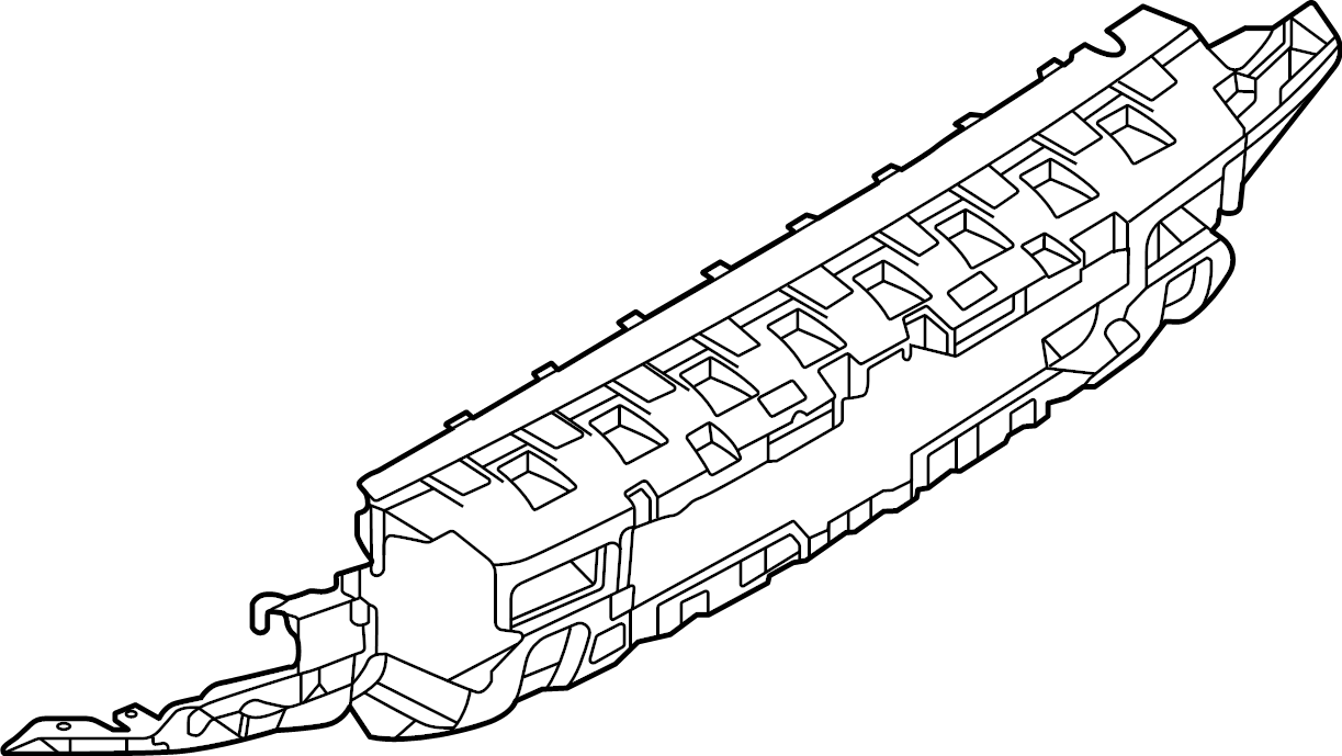 View LR129731 Bumper Cover Reinforcement (Rear) Full-Sized Product Image
