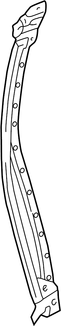 View 678710C010 Door Shell Seal (Front) Full-Sized Product Image