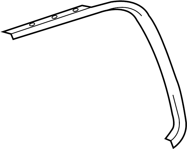 View 757640C020 Door Reveal Molding (Rear, Upper) Full-Sized Product Image