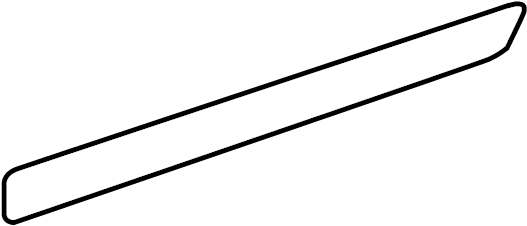 View 757410C080B0 Door Molding (Rear, Lower) Full-Sized Product Image