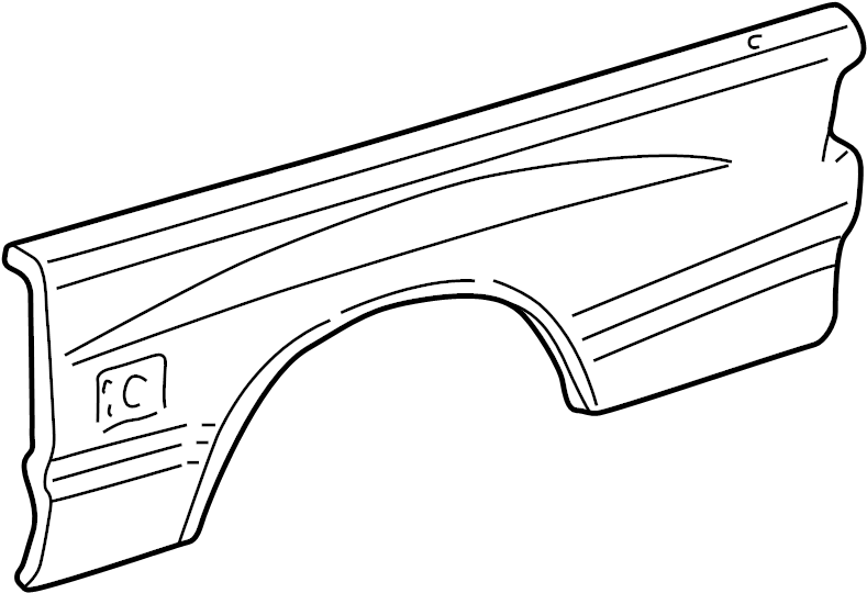 View 658160C020 Truck Bed Panel (Rear) Full-Sized Product Image