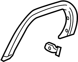 View 750880C010 Wheel Arch Molding (Lower) Full-Sized Product Image