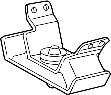 View 1237162150 Automatic Transmission Mount (Rear) Full-Sized Product Image