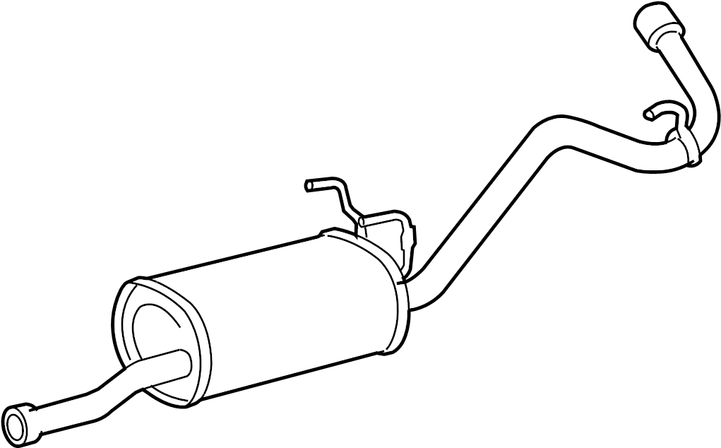 View 174050F040 Exhaust Muffler (Rear) Full-Sized Product Image