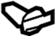 View 6786712150 Clip. Retainer. Seal. Weatherstrip. Door. (Front, Rear, Upper, Lower) Full-Sized Product Image