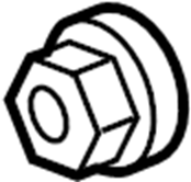 View 90178A0067 Bumper Impact Bar Nut Full-Sized Product Image