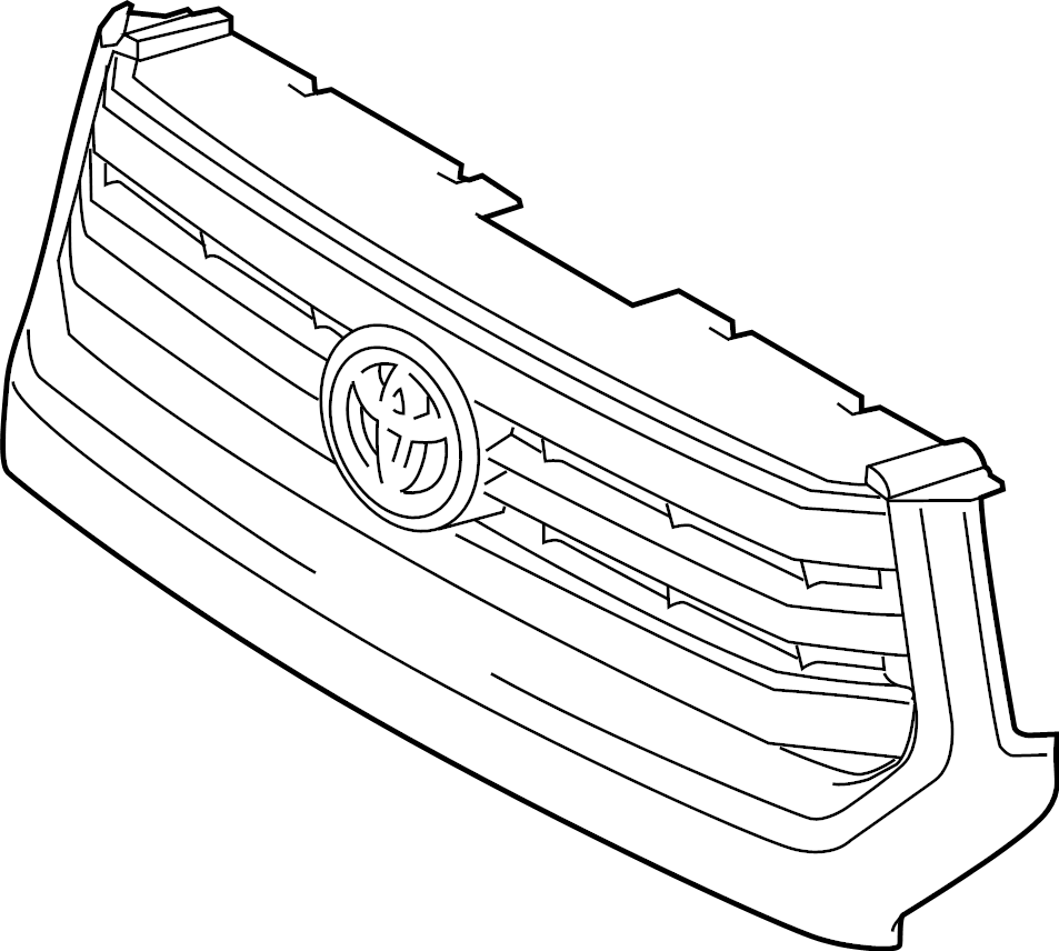 View 531000C320A0 Grille (Upper) Full-Sized Product Image