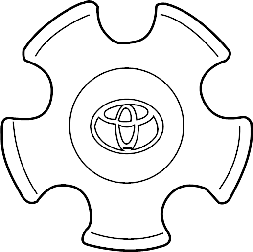 View 4260B0C050 CENTER CAP. COVER SUB - ASSEMBLY, WHEE. ORNAMENT, HUB.  Full-Sized Product Image