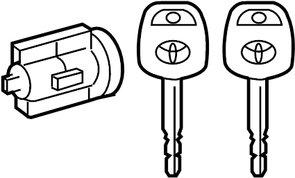 View 690570C030 Ignition Lock Cylinder Full-Sized Product Image