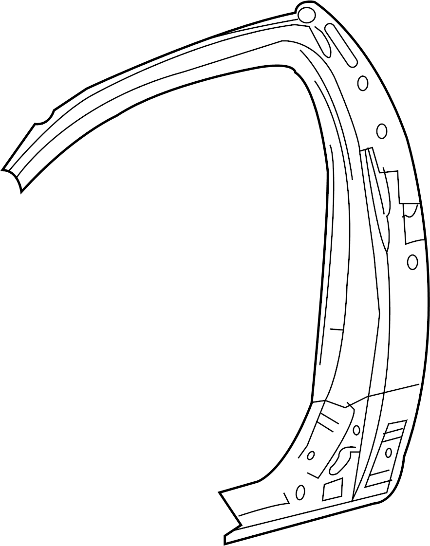 View 615030C906 Inner panel ASSEMBLY. REINFORCED. S/A, QUARTER LOCK. Reinforcement.  Full-Sized Product Image