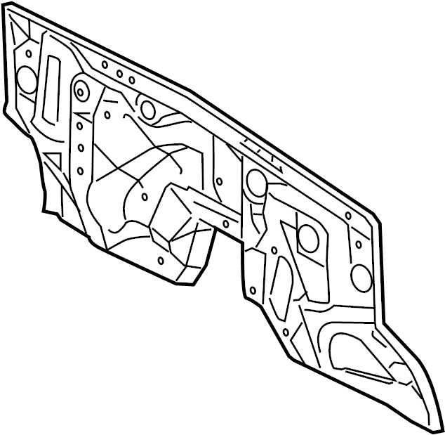 View 551010C080 Panel SUB - Assembly, Dash. Panel, Firewall.  Full-Sized Product Image