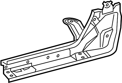 View 574040C022 MEMBER SUB - ASSEMBLY, FLO. Reinforcement. Side support.  Full-Sized Product Image