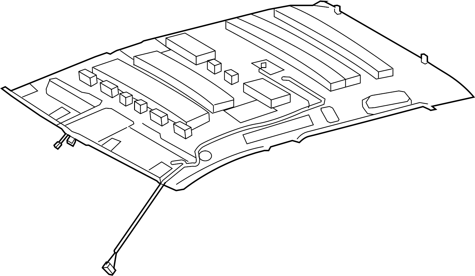 View 633100CT10B1 HEADLINER ASSEMBLY, ROOF.  Full-Sized Product Image