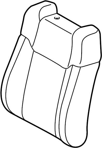 View 710740C801C1 Cover SUB - Assembly, Seat. Seat back Cover. (Front) Full-Sized Product Image