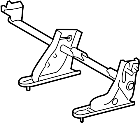 View 791050C051 Leg SUB - Assembly, NO.1 S. Leg, Seat. Support. (Rear) Full-Sized Product Image