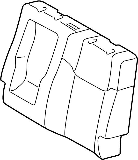View 710780C310C3 Cover SUB - Assembly, S. Seat back Cover. (Rear) Full-Sized Product Image
