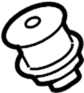 View 485050C010 Suspension Shock Absorber Mount Insulator (Rear, Upper) Full-Sized Product Image