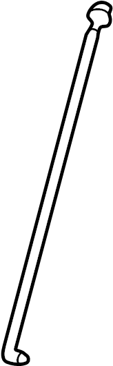 View 5344052080 Hood / Trunk Prop Rod Full-Sized Product Image