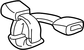 View 7347052070C1 Seat Belt Receptacle (Rear) Full-Sized Product Image