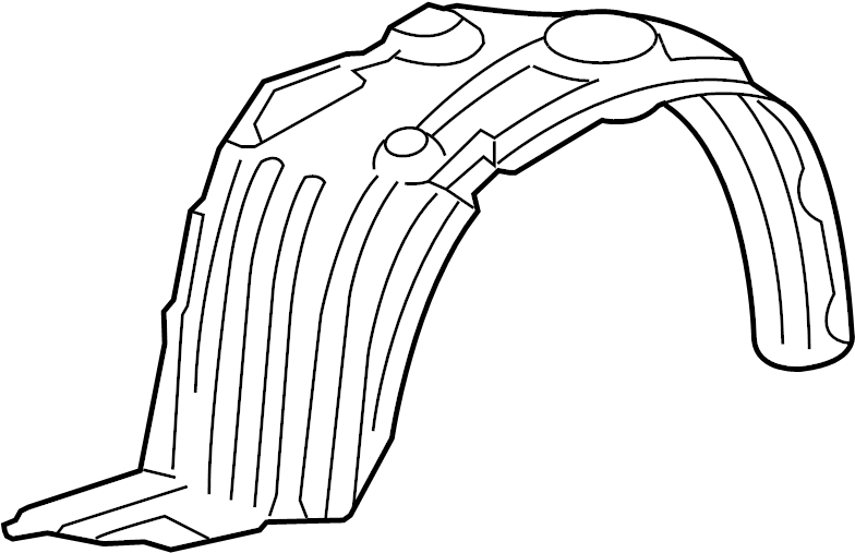 View 5387652180 Liner, Fender. (Left, Front) Full-Sized Product Image