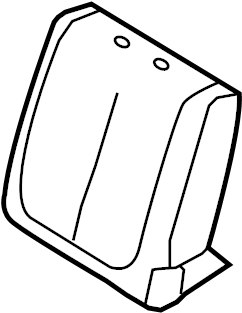 View 7160452E20B4 Pad SUB - Assembly, Seat. Seat back. (Rear) Full-Sized Product Image
