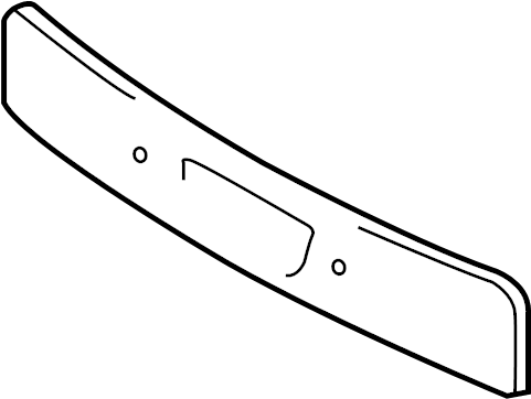 View 521140D901 License Plate Bracket (Front) Full-Sized Product Image