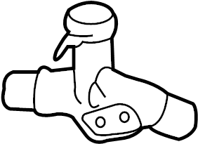View 1650221080 Filler. NECK. Coolant. SUB - ASSEMBLY, WATER. Engine. Radiator Hose Adapter.  Full-Sized Product Image