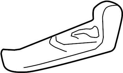 View 718120D200C0 Seat Frame Trim Panel (Front, Lower) Full-Sized Product Image