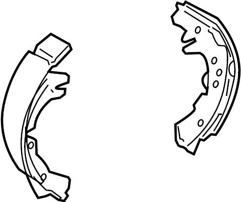 View 0449552170 Drum Brake Shoe (Rear) Full-Sized Product Image