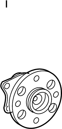 View 424500D112 Wheel Bearing and Hub Assembly (Rear) Full-Sized Product Image