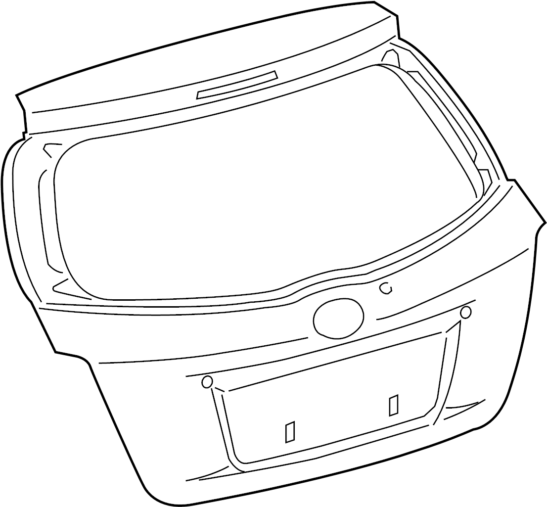 View 670050D331 DOOR, BACK. Lift gate. PANEL SUB - ASSEMBLY, BACK.  Full-Sized Product Image