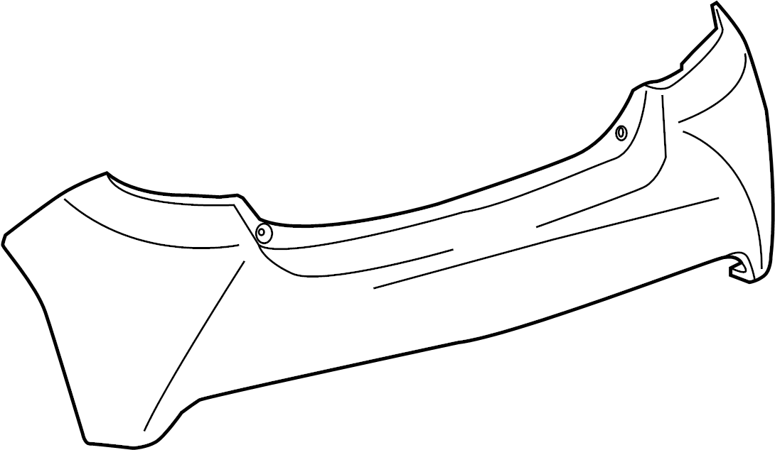 View 521590U917 Bumper Cover (Rear) Full-Sized Product Image