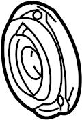 View 8840350020 Hub. Clutch. Air. Conditioning. Compressor. (A/C) Drive. SUB - Assembly, Magnet.  Full-Sized Product Image
