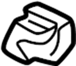 View 5360110020C0 Hood Release Handle Full-Sized Product Image