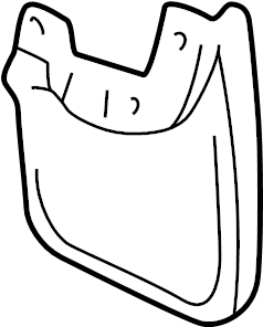 View 7662239395 Mud Flap (Front) Full-Sized Product Image