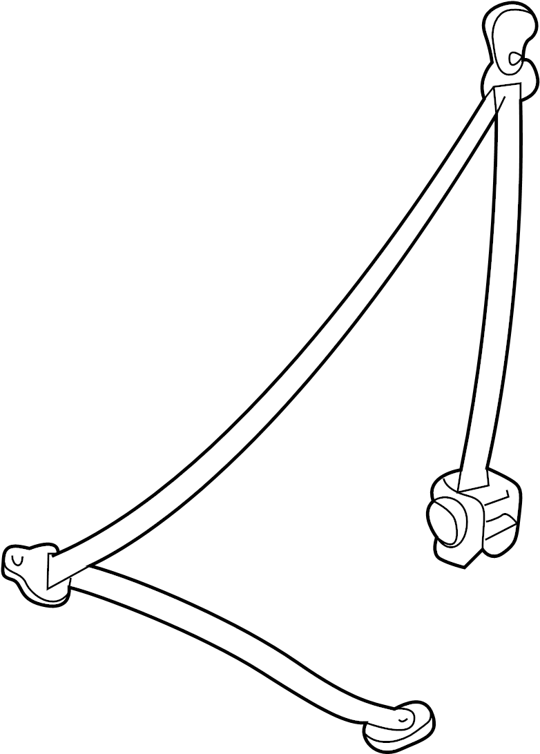 View 7356035021B0 Seat Belt Lap and Shoulder Belt (Rear) Full-Sized Product Image