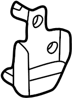 View 7559835010 Fender Flare Bracket (Rear) Full-Sized Product Image