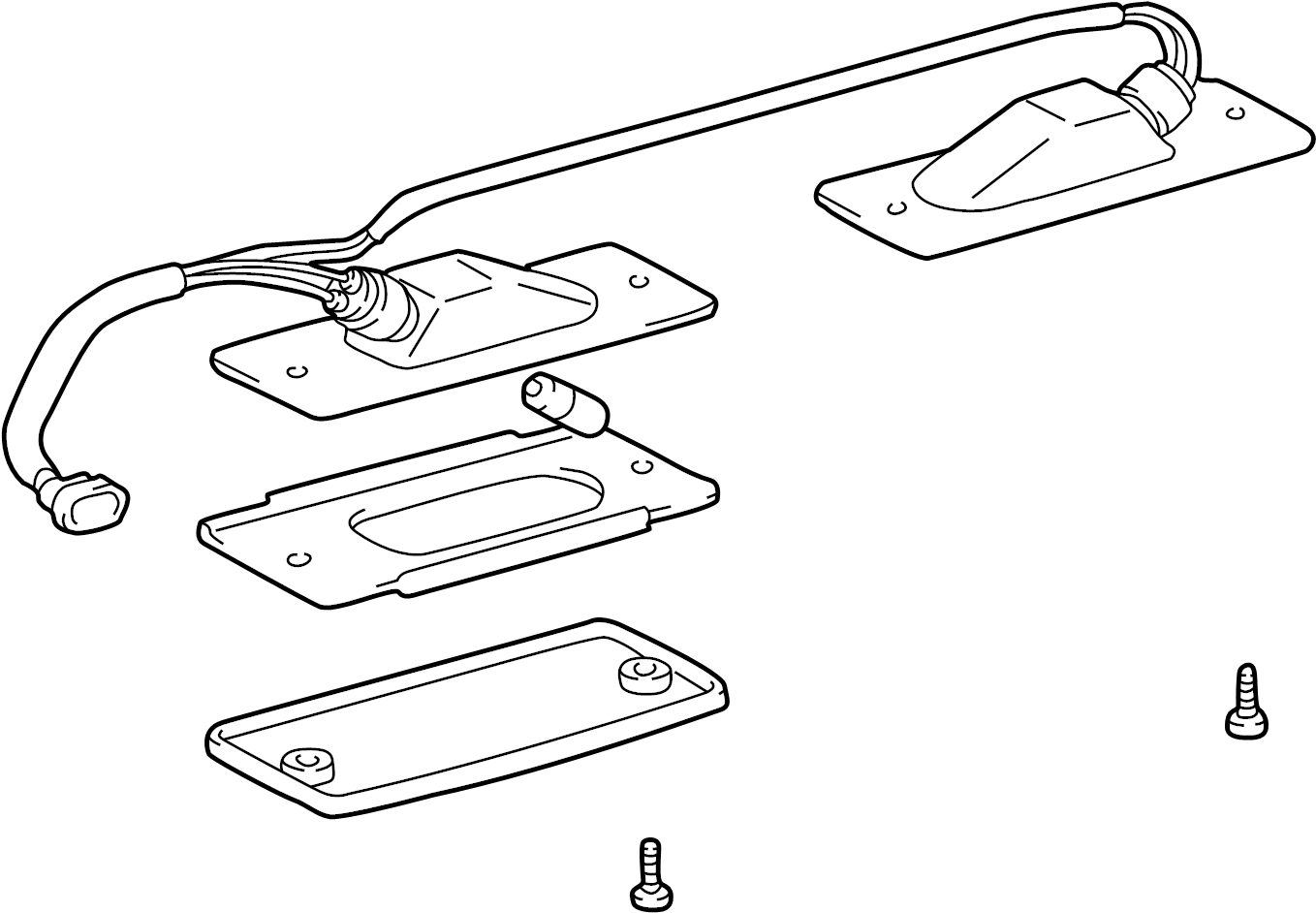 View 8127035120 License Plate Light Assembly Full-Sized Product Image