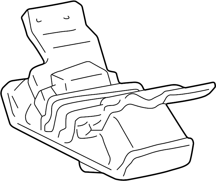 View 1237162120 Automatic Transmission Mount (Rear) Full-Sized Product Image
