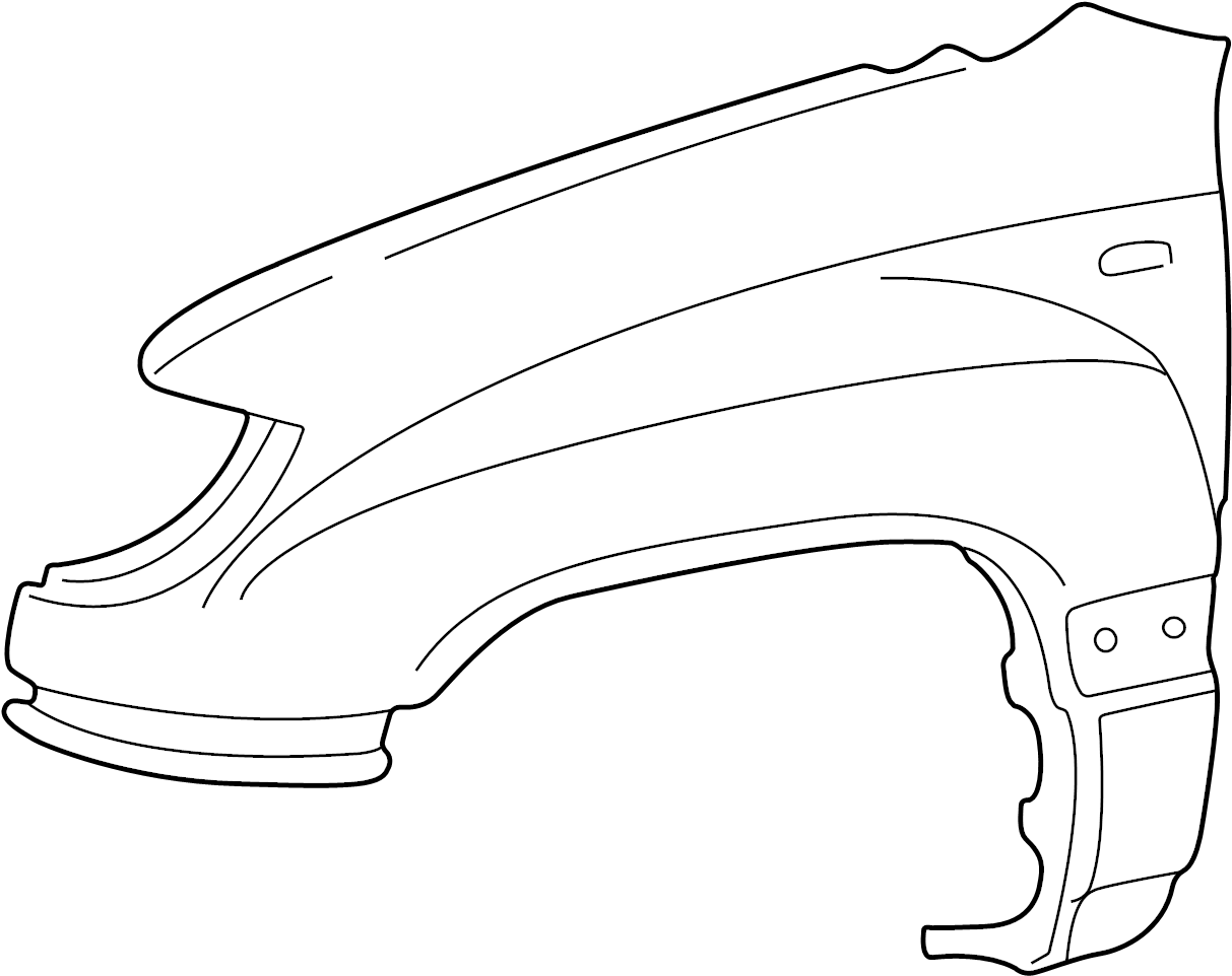 View 5380260A40 Fender (Front) Full-Sized Product Image