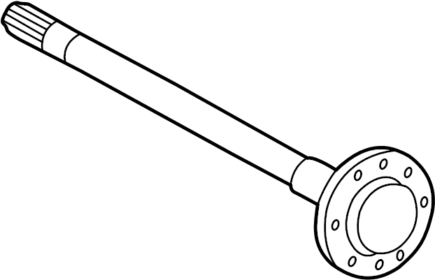 View 4230160902 Drive Axle Shaft (Right, Rear) Full-Sized Product Image