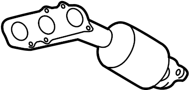 View 1714031011 Catalytic Converter with Integrated Exhaust Manifold Full-Sized Product Image