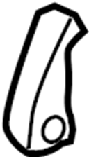 View 7252560090E0 Seat Back Recliner Adjustment Handle (Right) Full-Sized Product Image